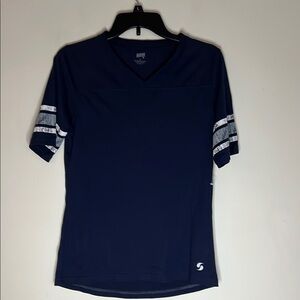 SOFFE Women’s Navy Blue V-Neck Shirt